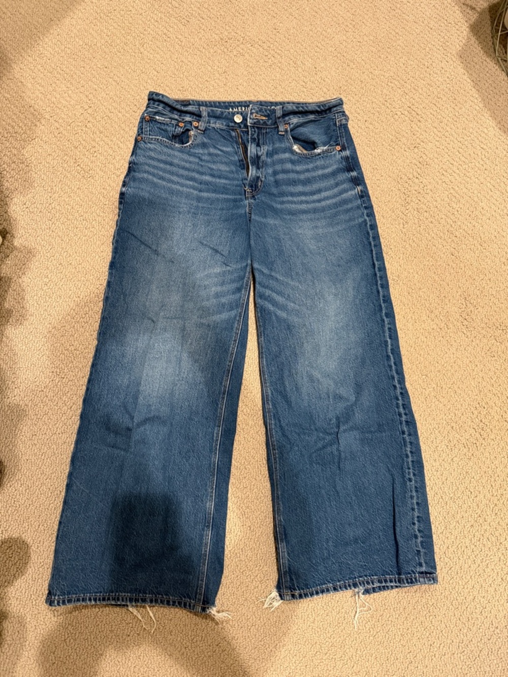 AE Strigid Wide Leg Super High-Rise Women’s Jeans - Blue